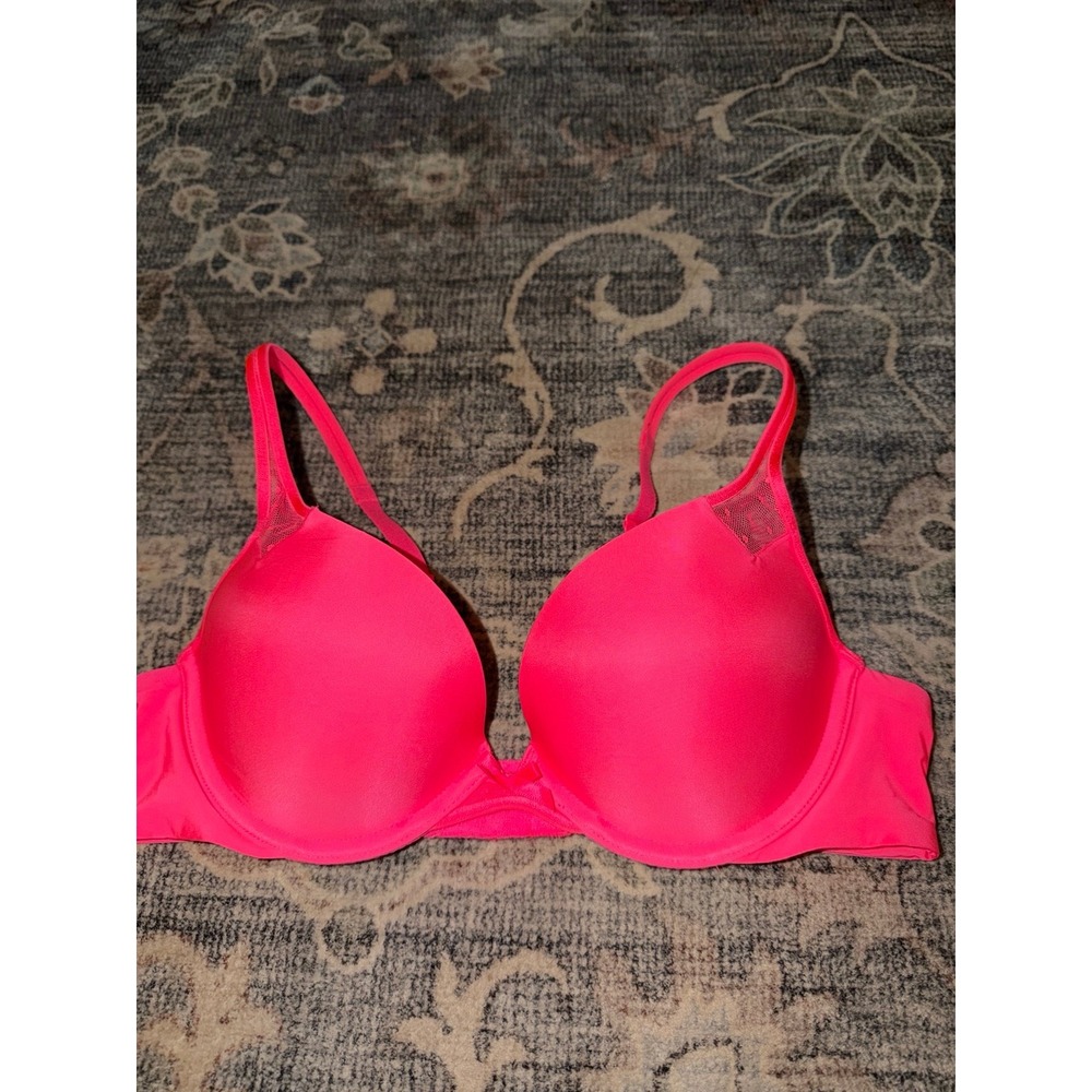 Victorias Secret Bright Pink Neon Push Up Bra Y2K
